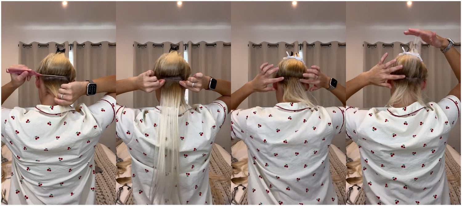 ATTN:How to apply tape in hair extensions at home?