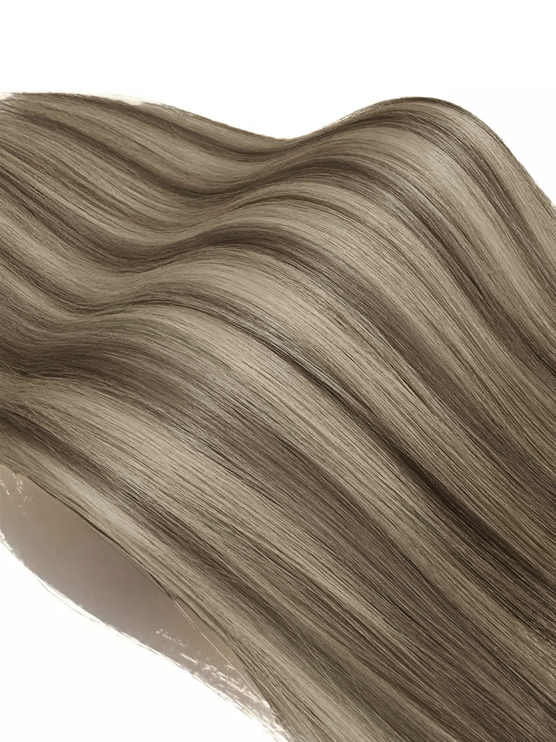 Neutral Blonde Balayage Invisible Tape In Weft-100% Virgin Hair