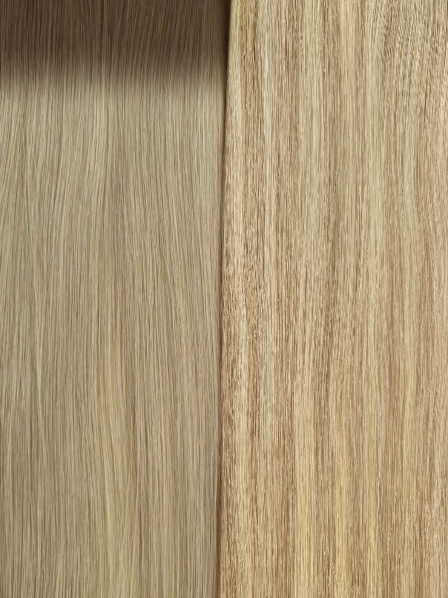 Invisible Tape In Weft Combo: Rooted Beige Blonde&Champagne Blonde Highlights