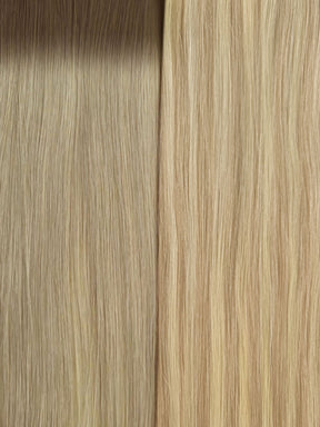 Invisible Tape In Weft Combo: Rooted Beige Blonde&Champagne Blonde Highlights