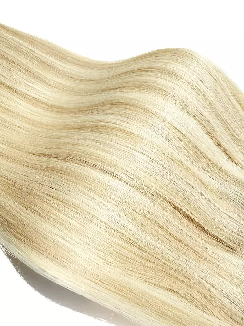 Champagne Blonde Highlights invisible Tape In Weft-100% Vigin Hair