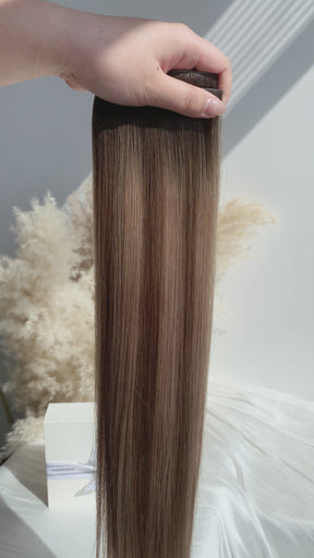 Mocha Melt Balayage Invisible Clip-Ins 22" (140g)