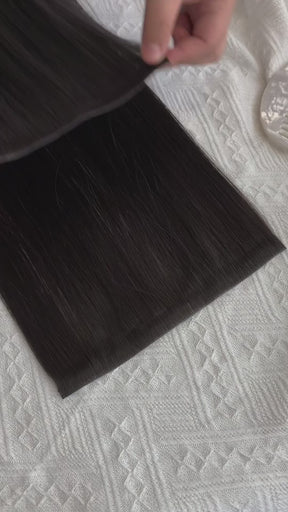 Off Black Invisible Clip-Ins 18" (100g)