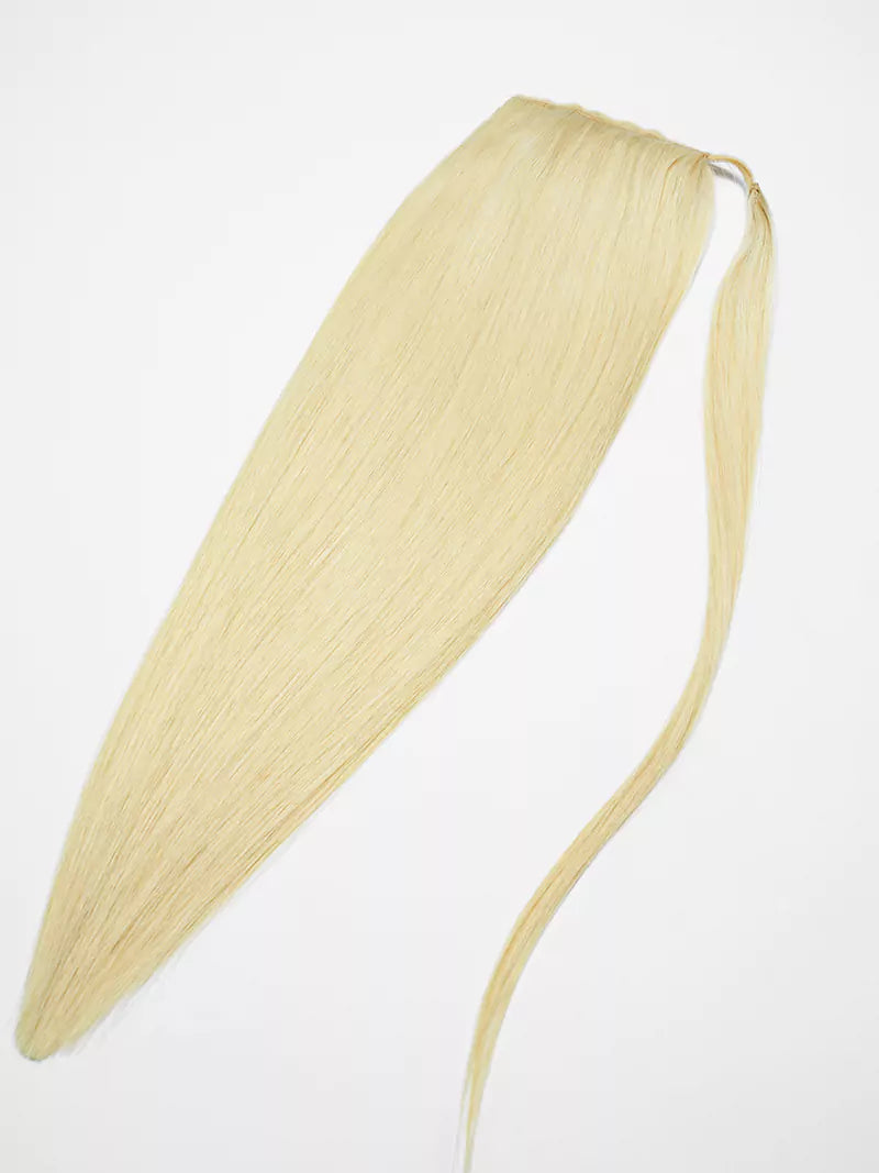 20inch beach blonde ponytail clip-in hair extensions4