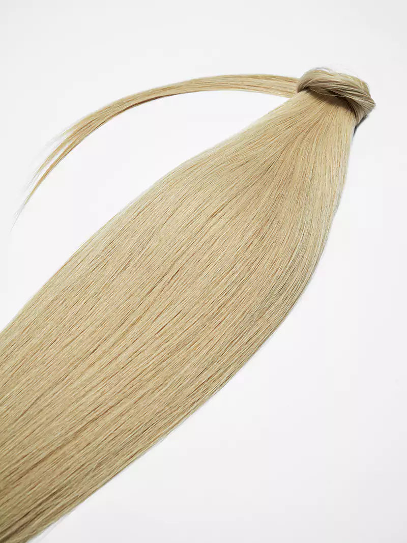 20inch beige blonde ponytail clip-in hair extensions1